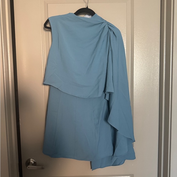 ASOS Dresses & Skirts - ASOS Light Blue Draped Mini Dress